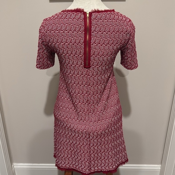 Anthropologie Maeve - Dora Textured Knit Shift Dress - Red/White - Size XS - Picture 6 of 10